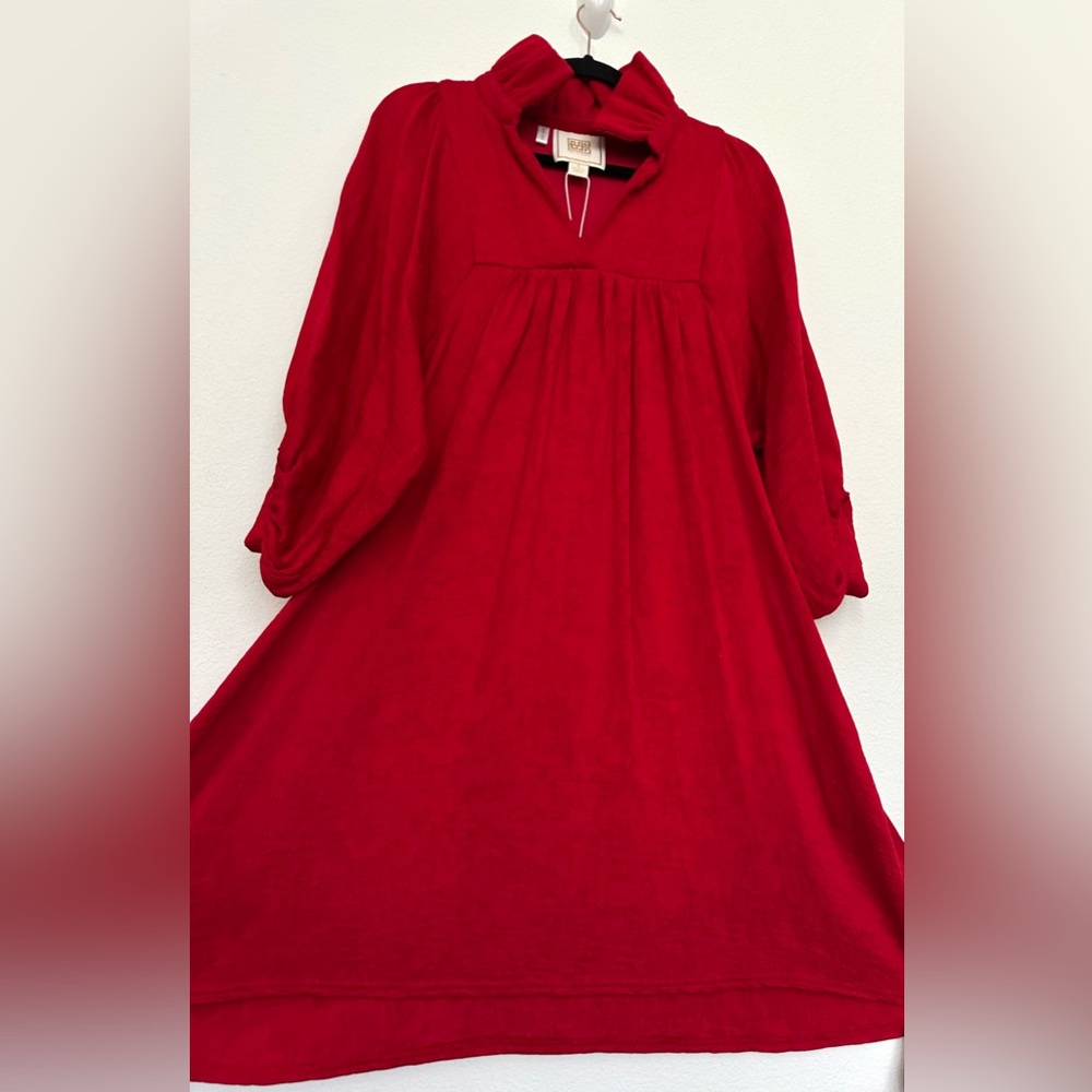 Emily McCarthy‎ Stella Dress Small cranberry red NWT - Picture 15 of 16